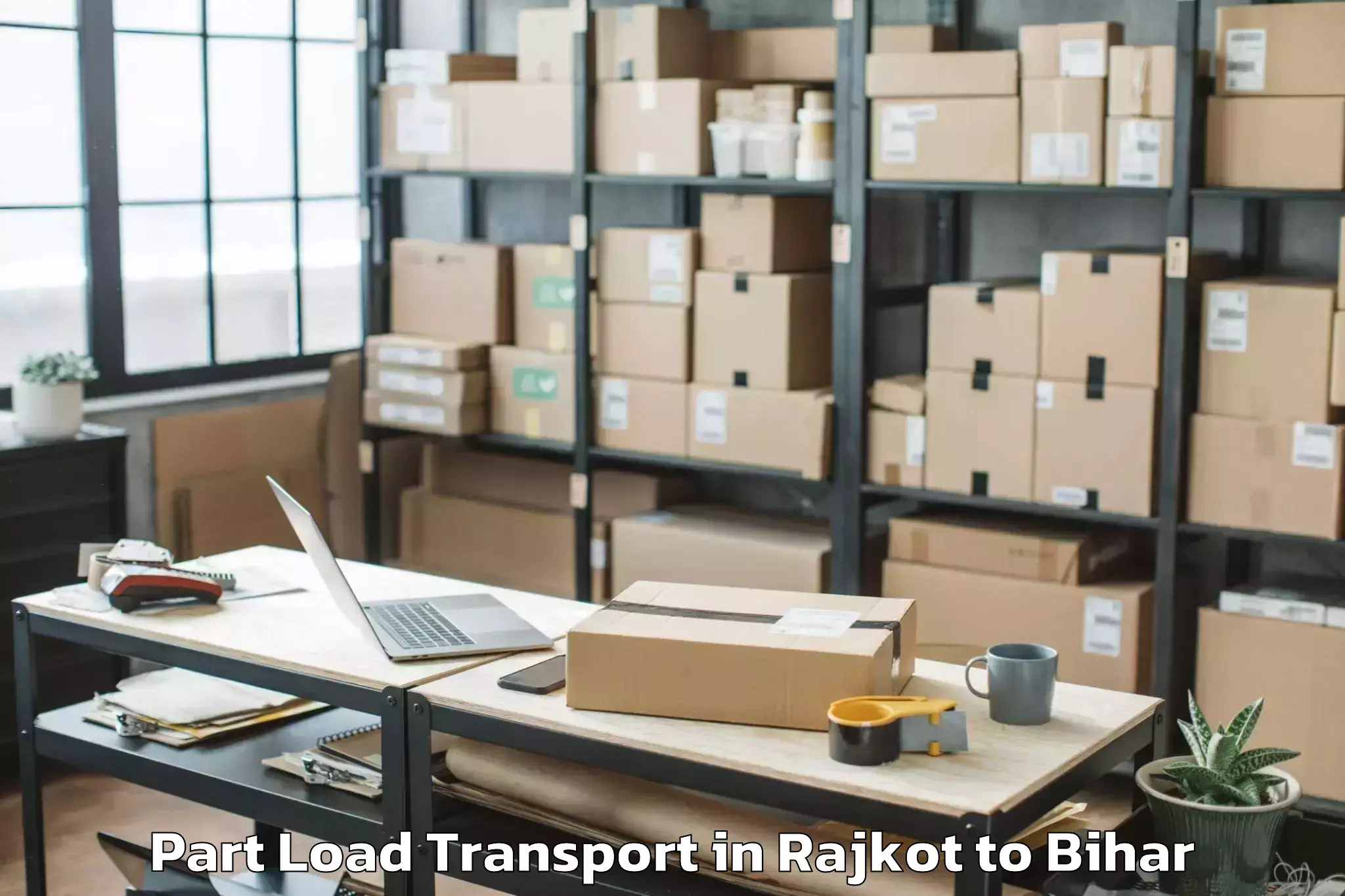 Book Rajkot to Chhatapur Part Load Transport Online